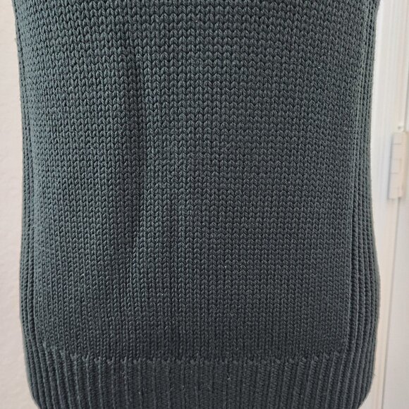 Vintage Kenneth Cole Merino Wool Sleeveless Turtleneck Forest Green Size Medium - Picture 8 of 13